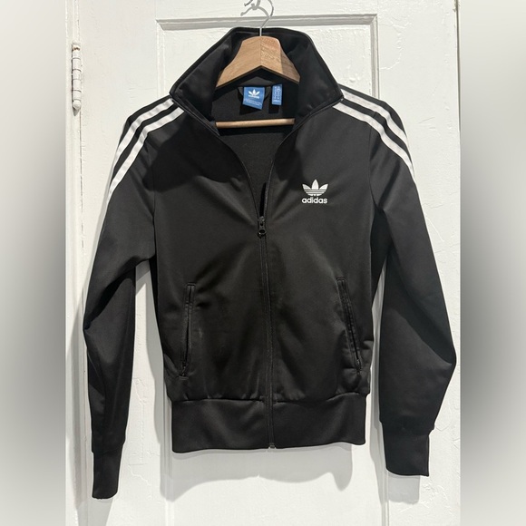 Adidas Black and White Track Jacket - Picture 1 of 2